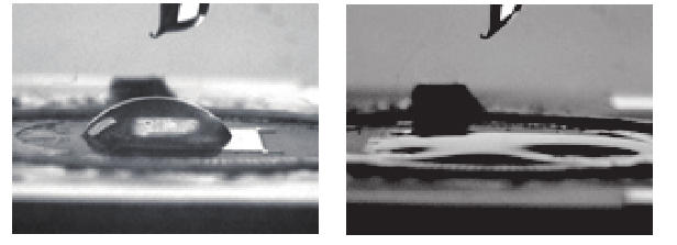 等離子清洗前后滴水實驗對比