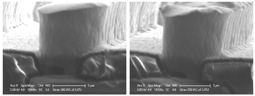 凸點底部出現(xiàn)氣孔的現(xiàn)象